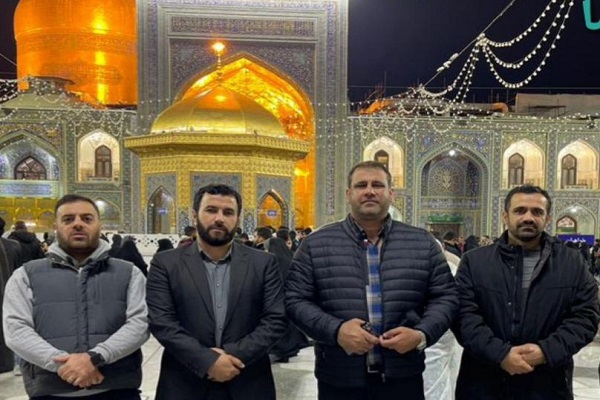 حضور اعضای فدراسیون نجات غریق و غواصی در حرم مطهر رضوی