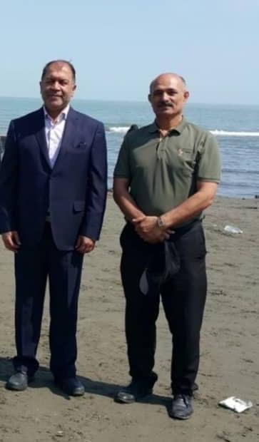 بازدید سرپرست فدراسیون نجات‌غریق و غواصی از سواحل دریای تالش