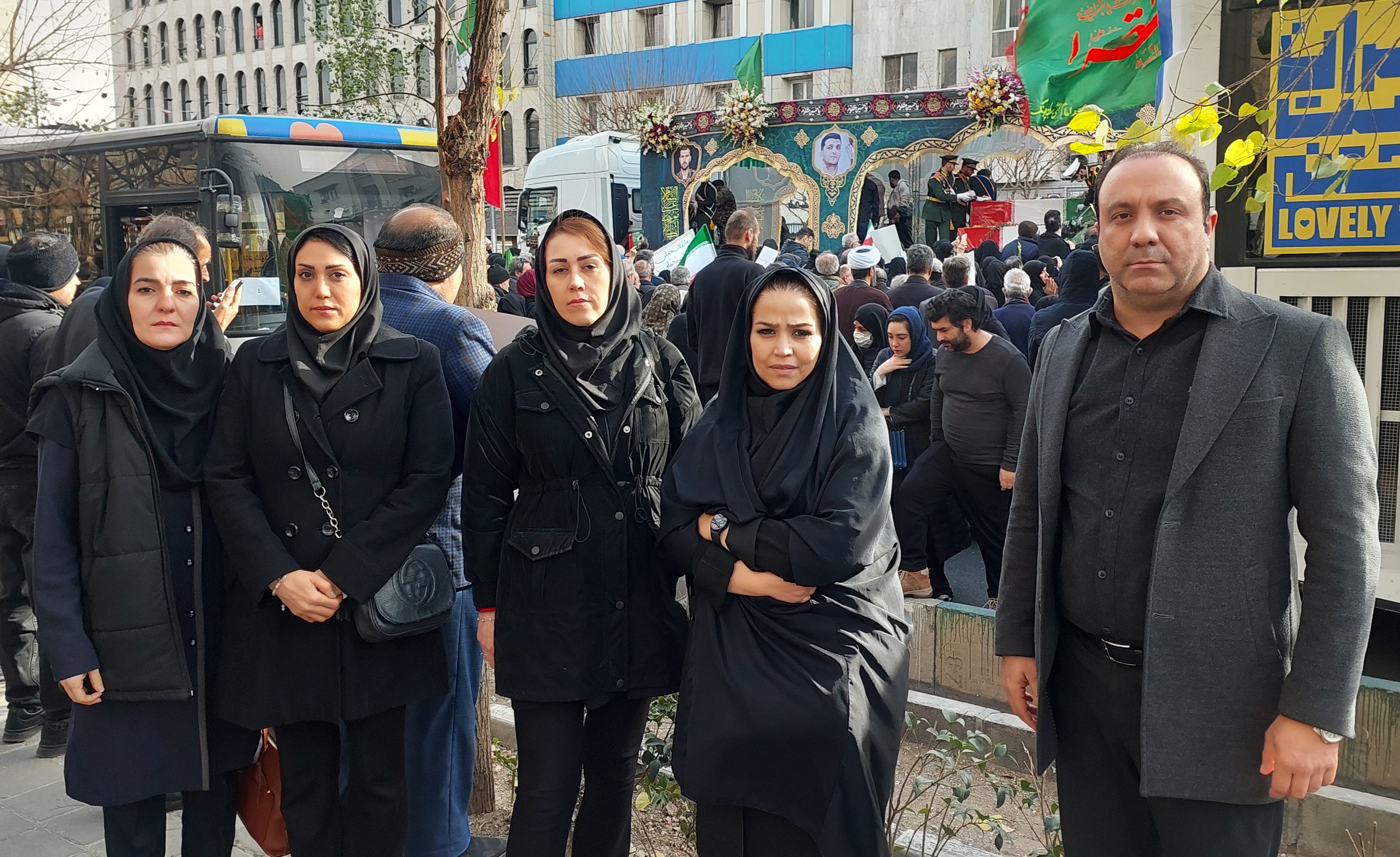 حضور اهالی فدراسیون نجات‌غریق و غواصی در مراسم تشییع شهدای مدافع امنیت